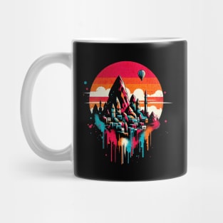 Cappadocia Turkey Retro Design Mug